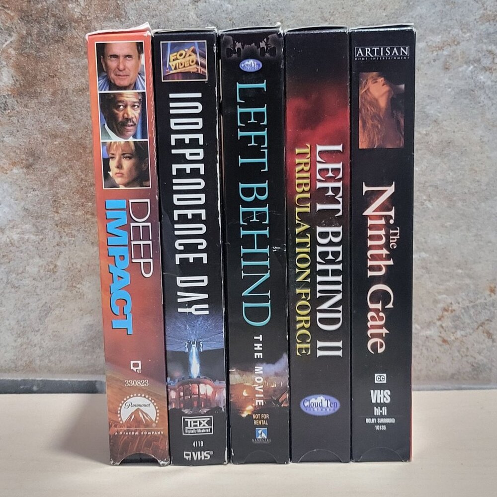 Vintage Classic Suspense Thriller Movies on VHS  Lot of 5 Tested Rewinded